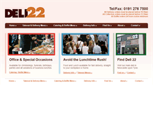 Tablet Screenshot of deli22.co.uk